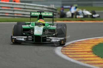 World © Octane Photographic Ltd. GP2 Belgian GP, Spa Francorchamps, Friday 23rd August 2013. Race 1. Sergio Canamasas – EQ8 Caterham Racing. Digital Ref: 0794lw1d9786