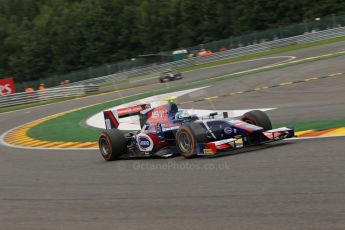 World © Octane Photographic Ltd. GP2 Belgian GP, Spa Francorchamps, Saturday 24th August 2013. Race 1. Jolyon Palmer - Carlin. Digital Ref : 0794lw1dx9812