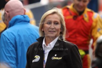 World © Octane Photographic Ltd. GP2 Belgian GP, Spa Francorchamps, Sunday 25th August 2013. Race 2. Sharon Quaife-Hobbs, mother of Adrian Quaife-Hobbs - Hilmer Motorsport. Digital Ref : 0796cb7d3409