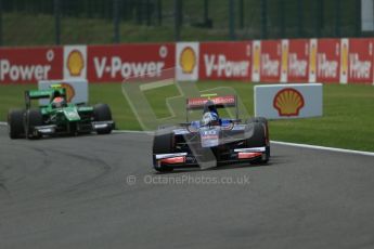 World © Octane Photographic Ltd. GP2 Belgian GP, Spa Francorchamps, Sunday 25th August 2013. Race 2. Jolyon Palmer - Carlin. Digital Ref : 0796lw1d0304