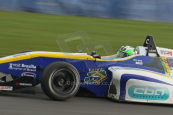 World © Octane Photographic Ltd. BRDC Formula 4 (F4) Qualifying, Donington Park 28th September 2013. MSVF4-13, HHC Motorsport, Gustavo Lima. Digital Ref : 0831lw1d8541