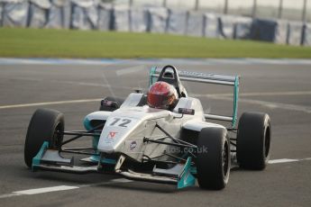 World © Octane Photographic Ltd. BRDC Formula 4 (F4) Qualifying, Donington Park 28th September 2013. MSVF4-13, Hillspeed, Rahul Raj Mayer. Digital Ref : 0831lw1d8595