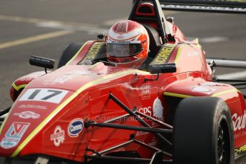 World © Octane Photographic Ltd. BRDC Formula 4 (F4) Qualifying, Donington Park 28th September 2013. MSVF4-13, CDR (Chris Dittmann Racing), Max Cornelius. Digital Ref : 0831lw1d8630