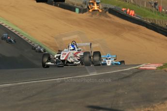 World © Octane Photographic Ltd. Brands Hatch, Race 1, Saturday 23rd November 2013. BRDC Formula 4 Winter Series, MSV F4-13, Will Palmer – HHC Motorsport and Matthew (Matty) Graham – Douglas Motorsport. Digital Ref : 0864lw1d46668