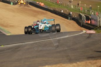 World © Octane Photographic Ltd. Brands Hatch, Race 1, Saturday 23rd November 2013. BRDC Formula 4 Winter Series, MSV F4-13, Matthew (Matty) Graham – Douglas Motorsport and Jack Cook – Hillspeed. Digital Ref : 0864lw1d6707