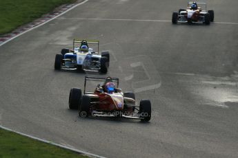 World © Octane Photographic Ltd. Brands Hatch, Race 1, Saturday 23rd November 2013. BRDC Formula 4 Winter Series, MSV F4-13, Frederick Johansen – Chris Dittmann Racing (CDR) and Matteo Ferrer - MGR. Digital Ref : 0864lw1d6841