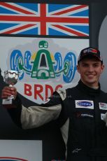 World © Octane Photographic Ltd. Brands Hatch, Race 2 Podium, Saturday 23rd November 2013. BRDC Formula 4 Winter Series, MSV F4-13,  – Kieran Vernon - Hillspeed. Digital Ref : 0865lw1d7105