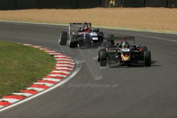 World © Octane Photographic Ltd. British Formula 3 – Brands Hatch. Saturday 10th August 2013 – Race 1. Sun Zheng – CF Racing – Dallara F311 NBE and Zhi Cong Li – Carlin – Dallara F312 Volkswagen. Digital Ref : 0777lw1d6399