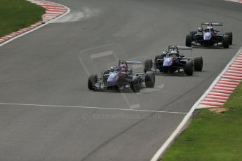 World © Octane Photographic Ltd. British Formula 3 – Brands Hatch. Saturday 11th August 2013 – Race 2. Team West-Tec in formation– Dallara F312/308 Toyota. Digital Ref :