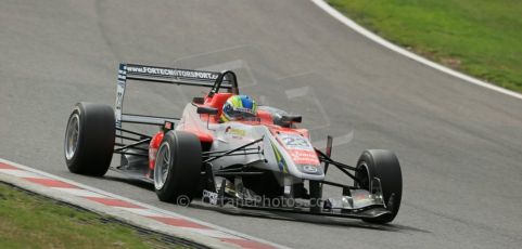 World © Octane Photographic Ltd. British Formula 3 – Brands Hatch. Saturday 11th August 2013 – Race 2. Felipe Lopes Guimaraes – Fortec Motorsport – Dallara F312 HWA Mercedes. Digital Ref :