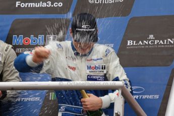 World © Octane Photographic Ltd. British Formula 3 – Brands Hatch. Saturday 11th August 2013 – Race 2. National championship podium. Digital Ref :