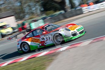 World © Octane Photographic Ltd./Chris Enion. Avon Tyres British GT Championship - Saturday 30th March 2013 Oulton Park – Practice 1. Porsche 997 GT3-R – Trackspeed – Phil Keen, Jon Minshaw. Digital Ref : 0604ce1d4190