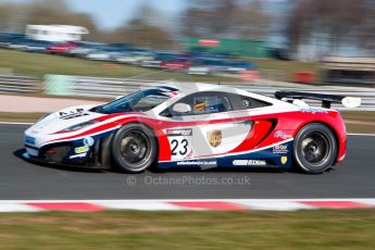 World © Octane Photographic Ltd./Chris Enion. Avon Tyres British GT Championship - Saturday 30th March 2013 Oulton Park – Practice 1. McLaren MP4-12C GT3 – United Autosports – Zak Brown, Glynn Geddie. Digtal Ref : 0604ce1d4375