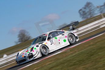 World © Octane Photographic Ltd./Chris Enion. Avon Tyres British GT Championship - Saturday 30th March 2013 Oulton Park – Practice 1. Porsche 997 GT3-R – Trackspeed - Nick Tandy, David Ashburn. Digital Ref : 0604ce1d4480