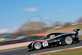 World © Octane Photographic Ltd./Chris Enion. Avon Tyres British GT Championship - Saturday 30th March 2013 Oulton Park – Practice 1. Ferrari 458 Italia – Vita4One Team Italy – Matteo Bobbi, Jay Palmer. Digital Ref : 0604ce1d4554