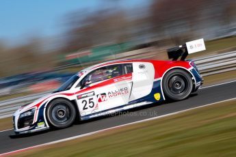 World © Octane Photographic Ltd./Chris Enion. Avon Tyres British GT Championship - Saturday 30th March 2013 Oulton Park – Practice 1. Audi R8 LMS Ultra – United Autosports – Zak Brown, Matt Bell, Mark Patterson. Digtal Ref : 0604ce1d4567