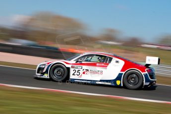 World © Octane Photographic Ltd./Chris Enion. Avon Tyres British GT Championship - Saturday 30th March 2013 Oulton Park – Practice 1. Audi R8 LMS Ultra – United Autosports – Zak Brown, Matt Bell, Mark Patterson. Digtal Ref : 0604ce1d4568