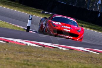 World © Octane Photographic Ltd./Chris Enion. Avon Tyres British GT Championship - Saturday 30th March 2013 Oulton Park – Practice 1. Ferrari 458 Italia, FF Corse – Rob Barff, Gary Eastwood. Digital Ref : 0604ce1d4754