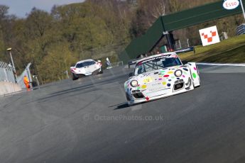 World © Octane Photographic Ltd./Chris Enion. Avon Tyres British GT Championship - Saturday 30th March 2013 Oulton Park – Practice 1. Porsche 997 GT3-R – Trackspeed - Nick Tandy, David Ashburn and McLaren MP4-12C GT3 – United Autosports – Zak Brown, Glynn Geddie. Digital Ref : 0604ce1d4925