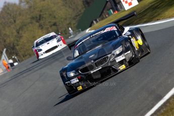 World © Octane Photographic Ltd./Chris Enion. Avon Tyres British GT Championship - Saturday 30th March 2013 Oulton Park – Practice 1. BMW Z4 GT3 – 888Optimum – Joe Osborne, Lee Mowle and Ginetta G50 – Century Motorsport – Declan Jones, Zoe Wenham. Digital Ref : 0604ce1d4939