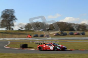 World © Octane Photographic Ltd. Avon Tyres British GT Championship - Saturday 30th March 2013 Oulton Park – Practice 1. Ferrari 458 Italia – AF Corse – Aaron Scott, John Dhillon. Digital Ref : 0604lw7d3435