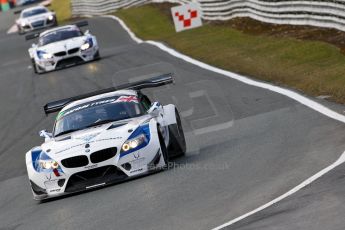 World © Octane Photographic Ltd./Chris Enion. Avon Tyres British GT Championship - Saturday 30th March 2013 Oulton Park – Practice 2. BMW Z4 GT3 – Ecurie Ecosse with Barwell Motorsport – Piers Johnson, Ron Johnson and BMW Z4 GT3 – Ecuri Ecosse – Oliver Bryant, Marco Attard. Digital Ref :