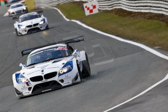 World © Octane Photographic Ltd./Chris Enion. Avon Tyres British GT Championship - Saturday 30th March 2013 Oulton Park – Practice 2. BMW Z4 GT3 – Ecurie Ecosse with Barwell Motorsport – Piers Johnson, Ron Johnson and BMW Z4 GT3 – Ecuri Ecosse – Oliver Bryant, Marco Attard. Digital Ref :