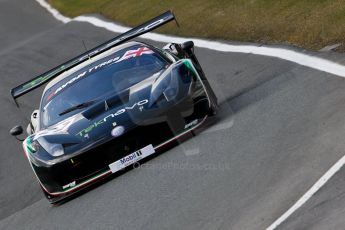 World © Octane Photographic Ltd./Chris Enion. Avon Tyres British GT Championship - Saturday 30th March 2013 Oulton Park – Practice 2. Ferrari 458 Italia – Vita4One Team Italy – Matteo Bobbi, Jay Palmer. Digital Ref :