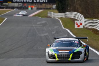 World © Octane Photographic Ltd./Chris Enion. Avon Tyres British GT Championship - Saturday 30th March 2013 Oulton Park – Practice 2. Audi R8 LMS – PE Group Blendini Motorsport – Dominic Evans, Tom Roche. Digital Ref :