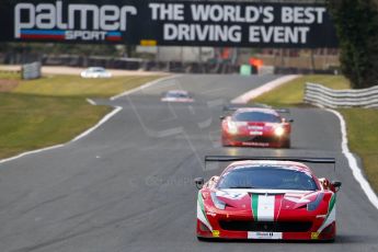 World © Octane Photographic Ltd./Chris Enion. Avon Tyres British GT Championship - Saturday 30th March 2013 Oulton Park – Practice 2. Ferrari 458 Italia – AF Corse – Aaron Scott, John Dhillon. Digital Ref :