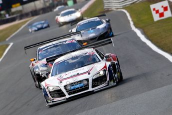 World © Octane Photographic Ltd./Chris Enion. Avon Tyres British GT Championship - Saturday 30th March 2013 Oulton Park – Practice 2. Audi R8 LMS Ultra – United Autosports – Zak Brown, Matt Bell, Mark Patterson and Nissan GTR – JRM Racing – Jody Fannin, Mark Cole. Digtal Ref :