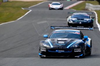 World © Octane Photographic Ltd./Chris Enion. Avon Tyres British GT Championship - Saturday 30th March 2013 Oulton Park – Practice 2. Aston Martin V12 Vantage GT3 – PGF-Kinfaun AMR – John Gaw, Phil Dryburgh. Digital Ref :