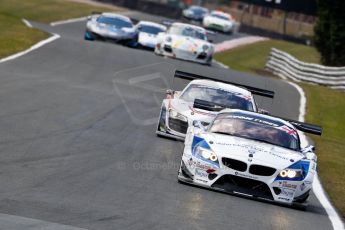 World © Octane Photographic Ltd./Chris Enion. Avon Tyres British GT Championship - Saturday 30th March 2013 Oulton Park – Practice 2. BMW Z4 GT3 – Ecurie Ecosse – Oliver Bryant, Marco Attard and Audi R8 LMS Ultra – United Autosports – Zak Brown, Matt Bell, Mark Patterson. Digital Ref :