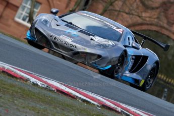 World © Octane Photographic Ltd./Chris Enion. Avon Tyres British GT Championship - Saturday 30th March 2013 Oulton Park – Practice 2. McLaren MP4-12C GT3 – Preci-Spark Engineering – David Jones, Godfrey Jones. Digital Ref : 0605ce1d5402