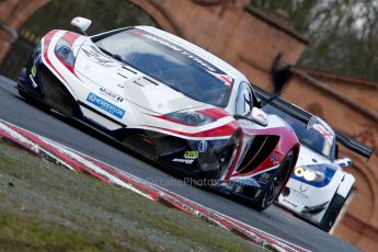 World © Octane Photographic Ltd./Chris Enion. Avon Tyres British GT Championship - Saturday 30th March 2013 Oulton Park – Practice 2. McLaren MP4-12C GT3 – United Autosports – Mark Blundell, Roger Wills. Digtal Ref : 0605ce1d5422