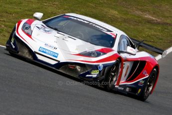 World © Octane Photographic Ltd./Chris Enion. Avon Tyres British GT Championship - Saturday 30th March 2013 Oulton Park – Practice 2. McLaren MP4-12C GT3 – United Autosports – Mark Blundell, Roger Wills. Digtal Ref : 0605ce1d5590
