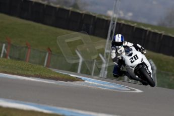 World © Octane Photographic Ltd. MCE Insurance British Superbike Championship (BSB) Test day – Donington Park, 14th March 2013. Jenny Tinmouth – Two Wheel Racing Honda. Digital Ref : 0588ce1d3392