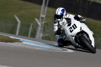 World © Octane Photographic Ltd. MCE Insurance British Superbike Championship (BSB) Test day – Donington Park, 14th March 2013. Jenny Tinmouth – Two Wheel Racing Honda. Digital Ref : 0588ce1d3395