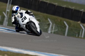 World © Octane Photographic Ltd. MCE Insurance British Superbike Championship (BSB) Test day – Donington Park, 14th March 2013. Jenny Tinmouth – Two Wheel Racing Honda. Digital Ref : 0588ce1d3396