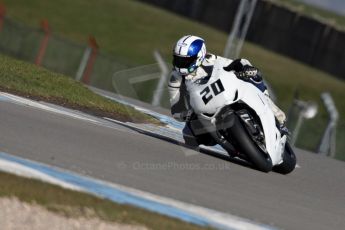 World © Octane Photographic Ltd. MCE Insurance British Superbike Championship (BSB) Test day – Donington Park, 14th March 2013. Jenny Tinmouth – Two Wheel Racing Honda. Digital Ref : 0588ce1d3398