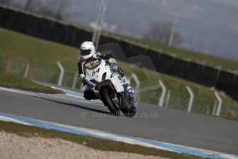 World © Octane Photographic Ltd. MCE Insurance British Superbike Championship (BSB) Test day – Donington Park, 14th March 2013. Aaron Zanotti – Aaron Zanotti Racing Suzuki. Digital Ref : 0588ce1d3409