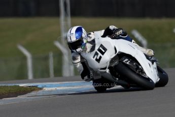 World © Octane Photographic Ltd. MCE Insurance British Superbike Championship (BSB) Test day – Donington Park, 14th March 2013. Jenny Tinmouth – Two Wheel Racing Honda. Digital Ref : 0588ce1d3413