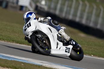 World © Octane Photographic Ltd. MCE Insurance British Superbike Championship (BSB) Test day – Donington Park, 14th March 2013. Jenny Tinmouth – Two Wheel Racing Honda. Digital Ref : 0588ce1d3422