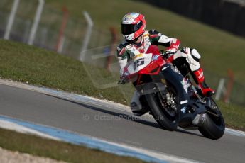 World © Octane Photographic Ltd. MCE Insurance British Superbike Championship (BSB) Test day – Donington Park, 14th March 2013. Mateo Baiocco – Rapido Sport Racing Ducati. Digital Ref : 0588ce1d3449