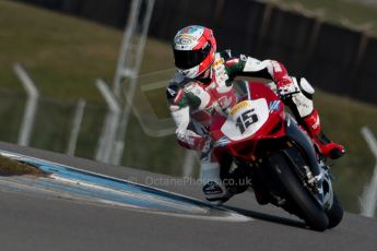 World © Octane Photographic Ltd. MCE Insurance British Superbike Championship (BSB) Test day – Donington Park, 14th March 2013. Mateo Baiocco – Rapido Sport Racing Ducati. Digital Ref : 0588ce1d3461