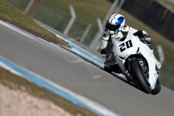 World © Octane Photographic Ltd. MCE Insurance British Superbike Championship (BSB) Test day – Donington Park, 14th March 2013. Jenny Tinmouth – Two Wheel Racing Honda. Digital Ref : 0588ce1d3474