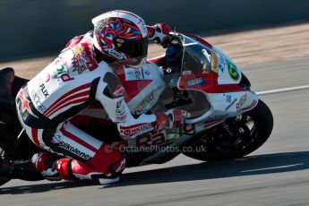 World © Octane Photographic Ltd. MCE Insurance British Superbike Championship (BSB) Test day – Donington Park, 14th March 2013. Shane Byrne – Rapid Solicitors Kawasaki. Digital Ref : 0588ce1d4003