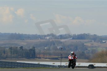 World © Octane Photographic Ltd. MCE Insurance British Superbike Championship (BSB) Test day – Donington Park, 14th March 2013. Mateo Baiocco – Rapido Sport Racing Ducati. Digital Ref : 0588lw1d4368