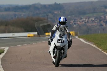 World © Octane Photographic Ltd. MCE Insurance British Superbike Championship (BSB) Test day – Donington Park, 14th March 2013. Jenny Tinmouth – Two Wheel Racing Honda. Digital Ref : 0588lw1d4437