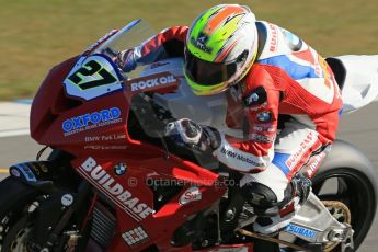 World © Octane Photographic Ltd. MCE Insurance British Superbike Championship (BSB) Test day – Donington Park, 14th March 2013. James Westmoreland – Buildbase BMW. Digital Ref : 0588lw1d4517